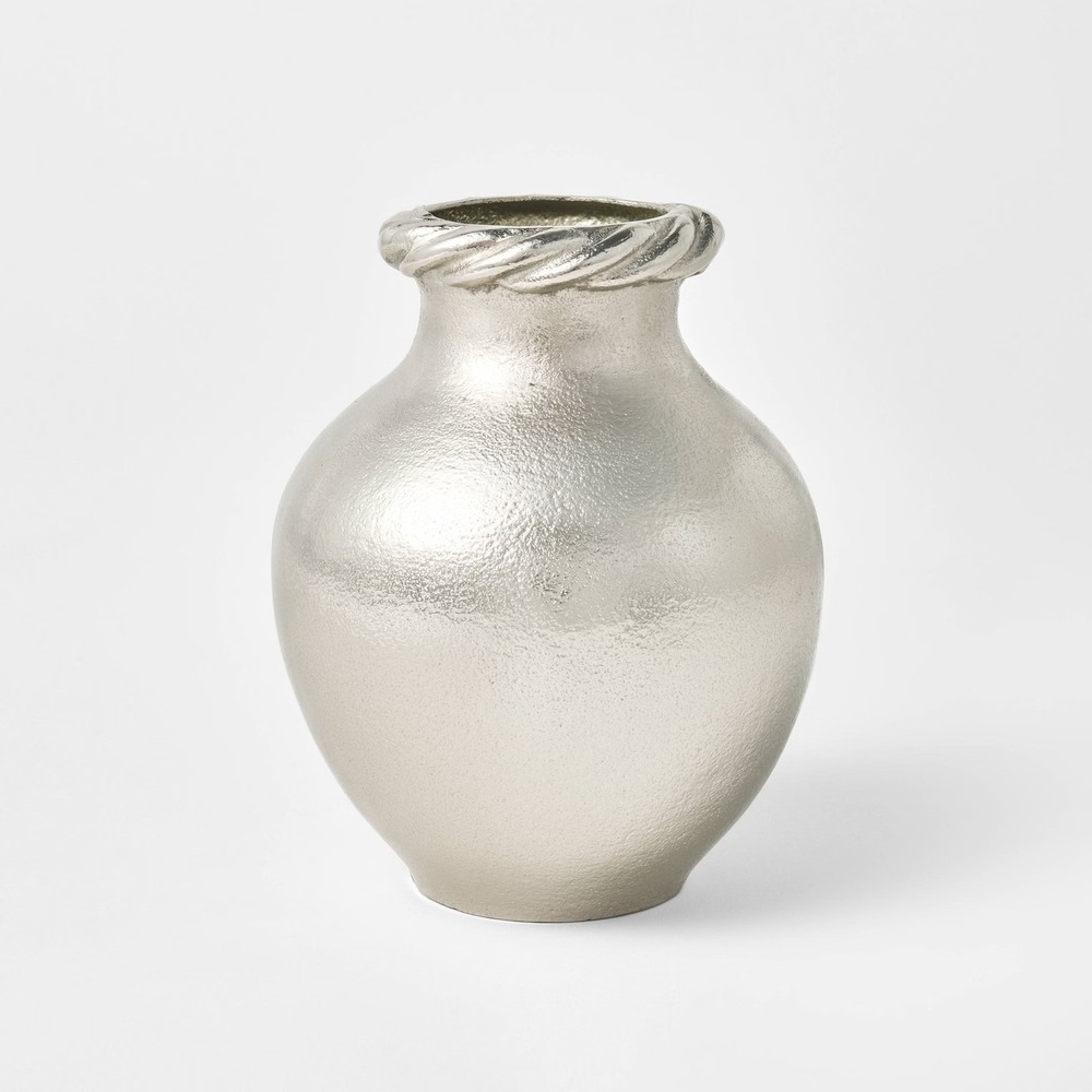 Cast Metal Small‎ Vase Silver - Threshold Studio McGee, Target